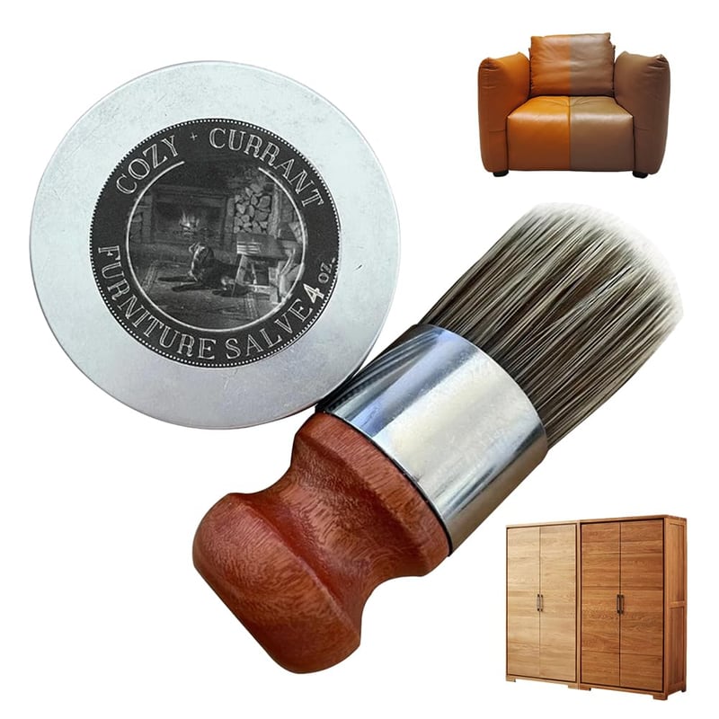 Leather & Furniture Repair Salve + Applicator Brush