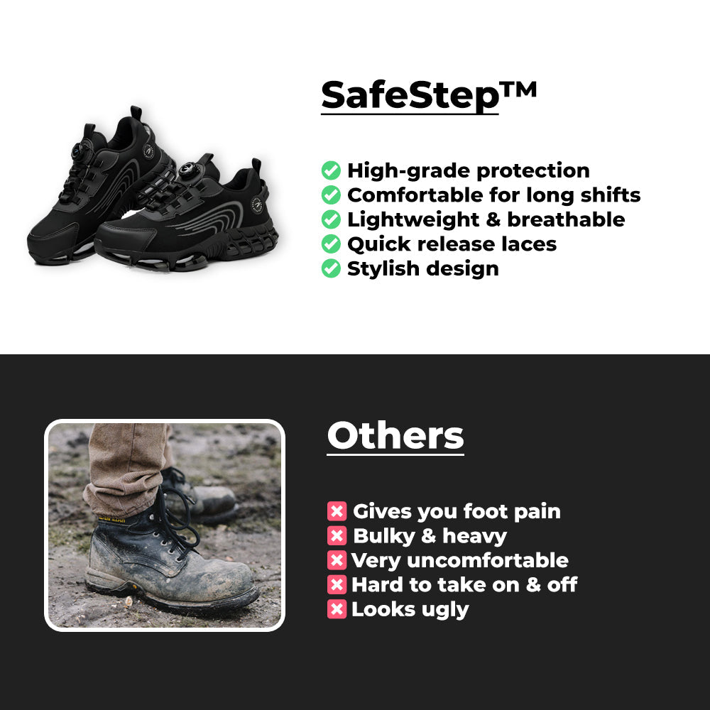 SafeStep™ Pro - The Most Comfortable Steel Toe Shoes