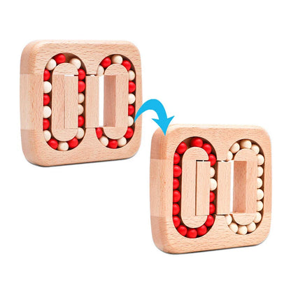 Rotating Magic Bean Fingertip Toy Wood Puzzles For Adults Kids IQ Games Juguetes Y Aficiones Rompicapo Bambini