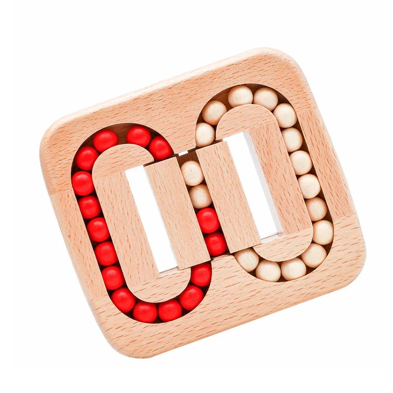 Rotating Magic Bean Fingertip Toy Wood Puzzles For Adults Kids IQ Games Juguetes Y Aficiones Rompicapo Bambini